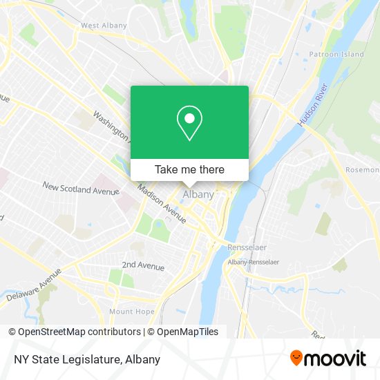 NY State Legislature map