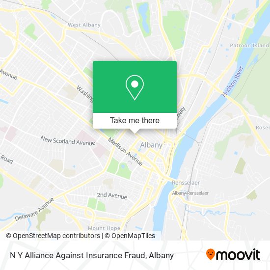 N Y Alliance Against Insurance Fraud map