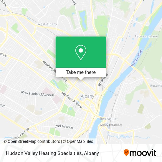 Mapa de Hudson Valley Heating Specialties