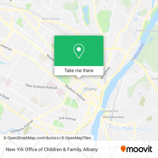 New Yrk Offce of Children & Family map