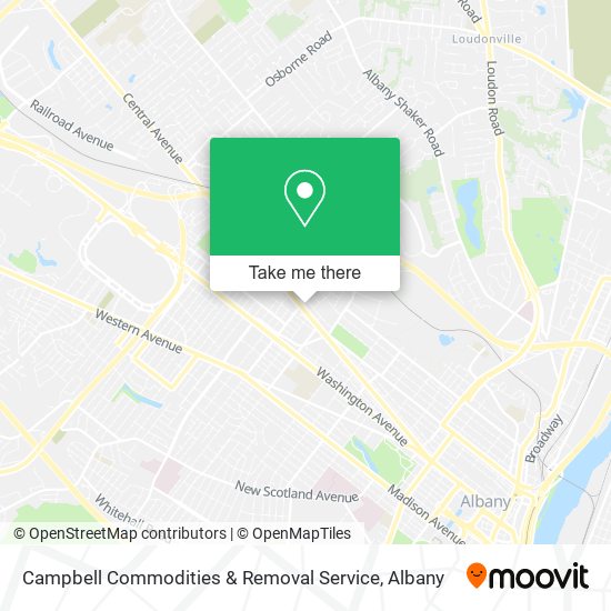 Mapa de Campbell Commodities & Removal Service