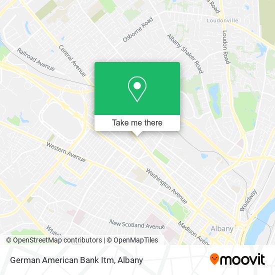 German American Bank Itm map