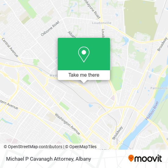 Michael P Cavanagh Attorney map