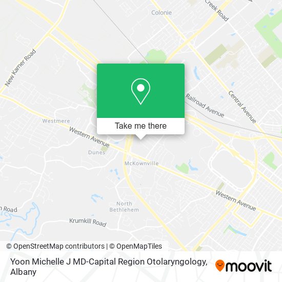 Yoon Michelle J MD-Capital Region Otolaryngology map