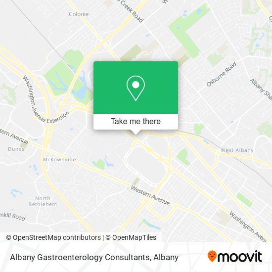 Albany Gastroenterology Consultants map