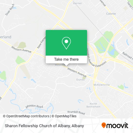 Sharon Fellowship Church of Albany map