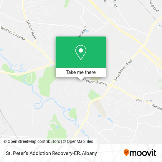 Mapa de St. Peter's Addiction Recovery-ER