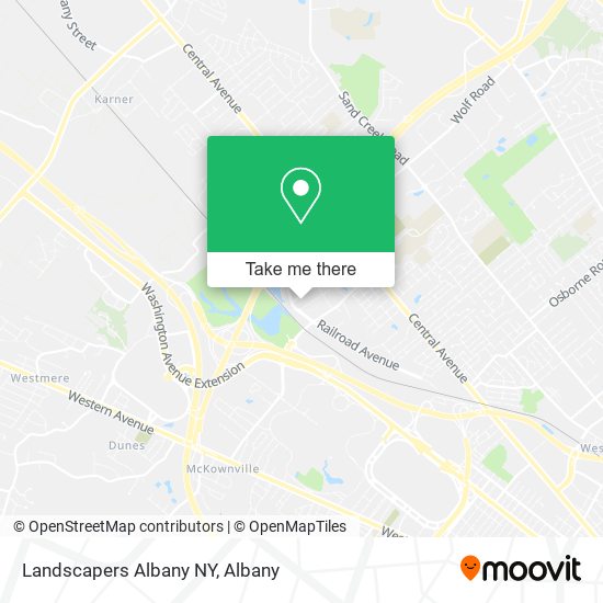 Landscapers Albany NY map