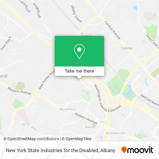New York State Industries for the Disabled map