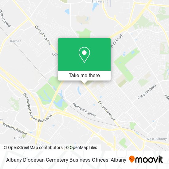 Mapa de Albany Diocesan Cemetery Business Offices