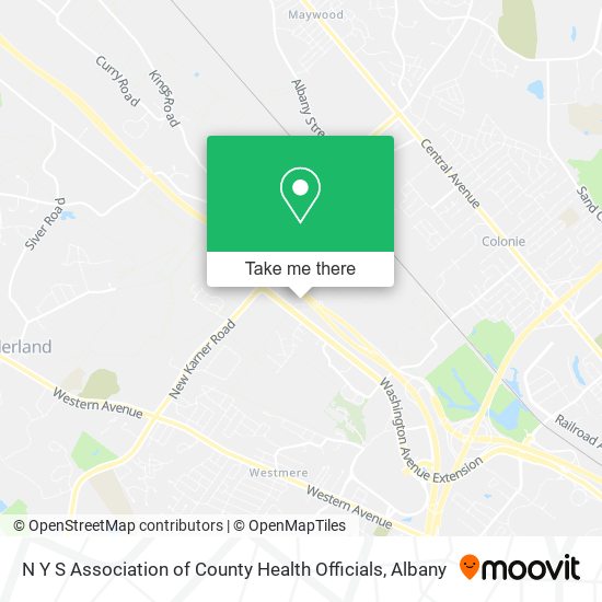 N Y S Association of County Health Officials map