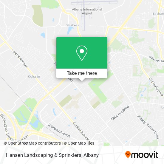 Hansen Landscaping & Sprinklers map