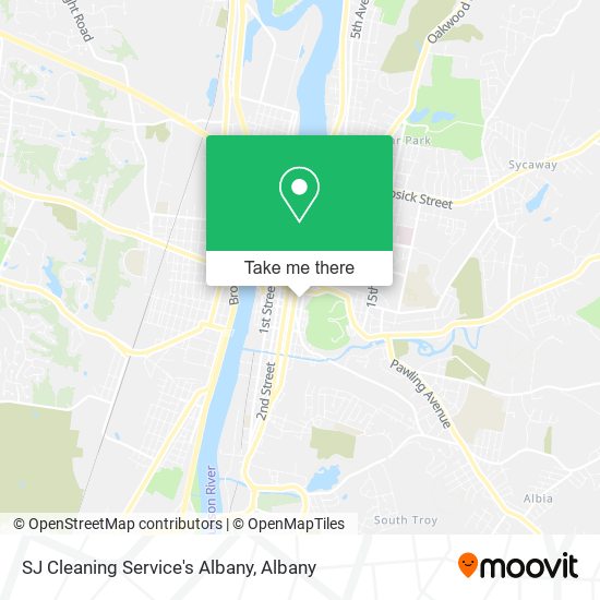 SJ Cleaning Service's Albany map