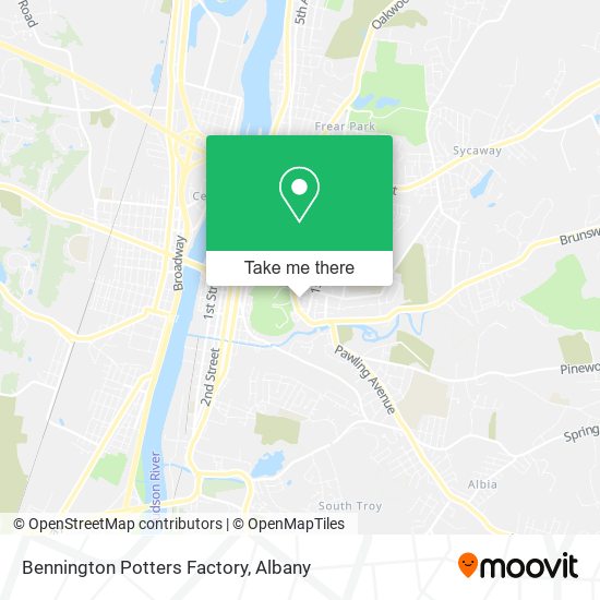 Bennington Potters Factory map