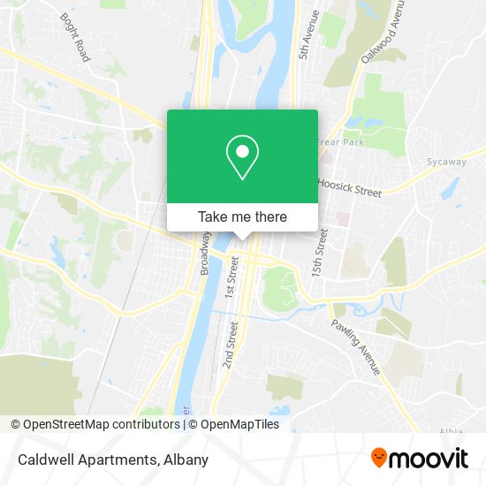 Caldwell Apartments map