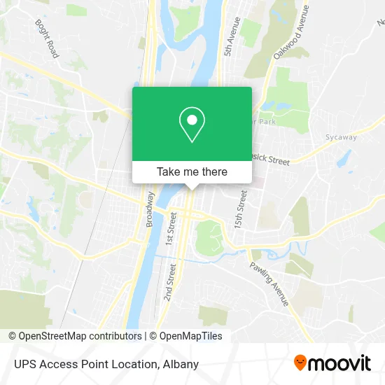 UPS Access Point Location map