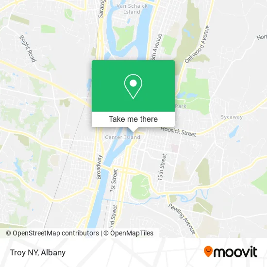 Troy NY map