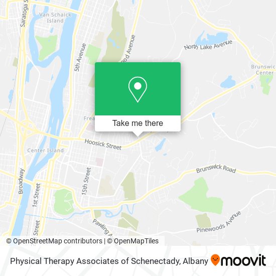 Physical Therapy Associates of Schenectady map