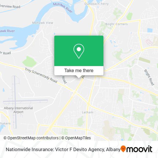 Mapa de Nationwide Insurance: Victor F Devito Agency