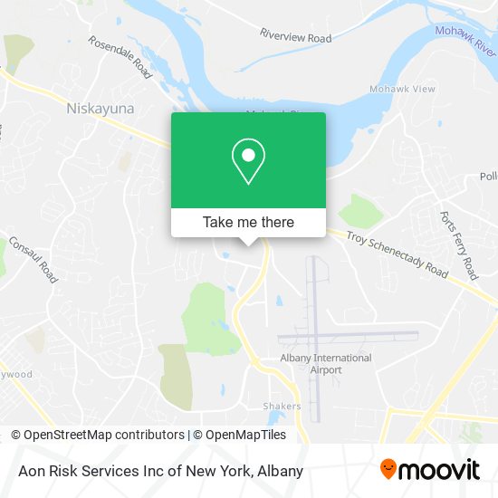 Aon Risk Services Inc of New York map