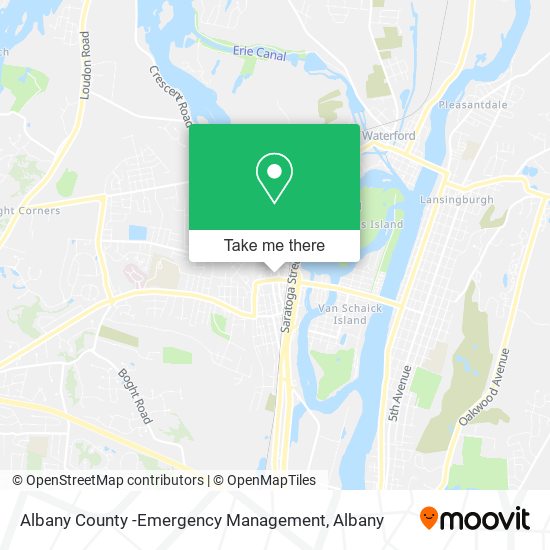 Mapa de Albany County -Emergency Management