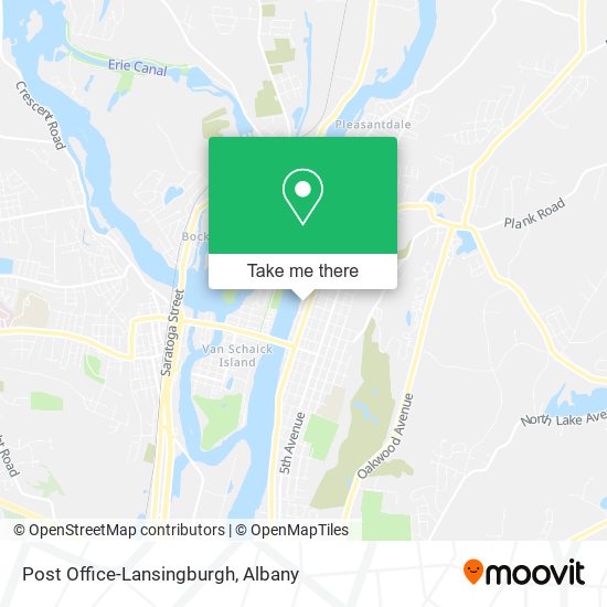Post Office-Lansingburgh map