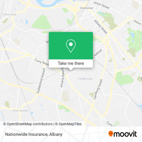 Mapa de Nationwide Insurance