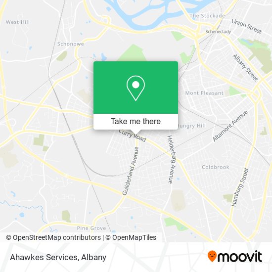 Ahawkes Services map