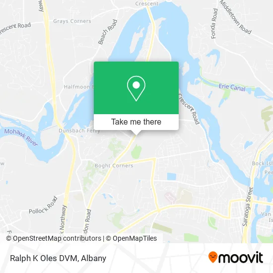 Ralph K Oles DVM map