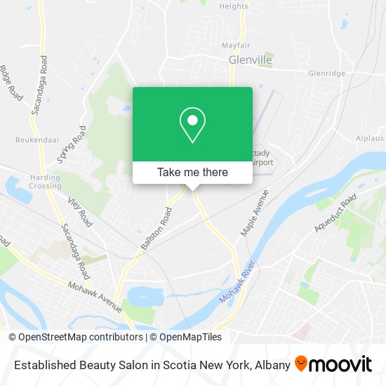 Mapa de Established Beauty Salon in Scotia New York