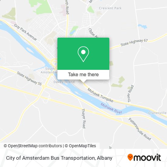 City of Amsterdam Bus Transportation map