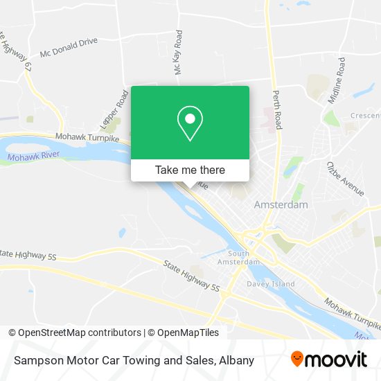 Mapa de Sampson Motor Car Towing and Sales