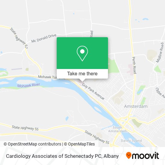 Cardiology Associates of Schenectady PC map
