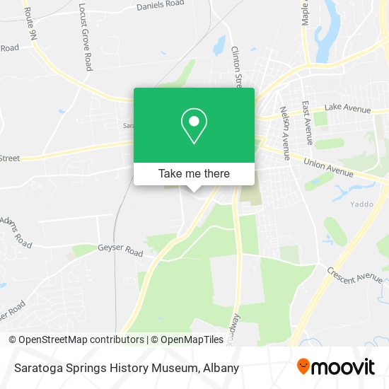 Saratoga Springs History Museum map