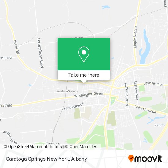 Saratoga Springs New York map