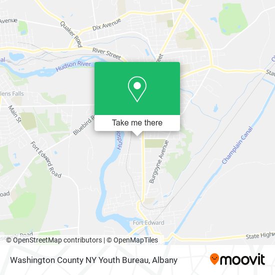Washington County NY Youth Bureau map