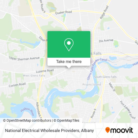 National Electrical Wholesale Providers map