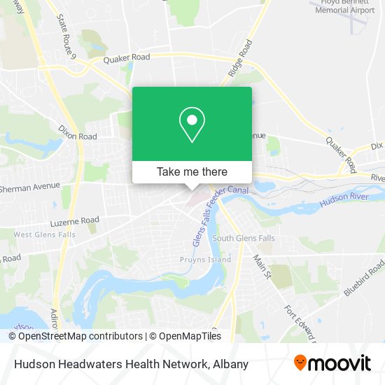 Mapa de Hudson Headwaters Health Network