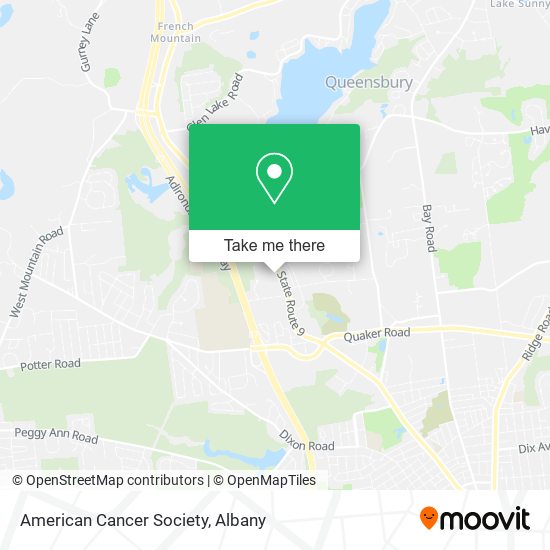 Mapa de American Cancer Society