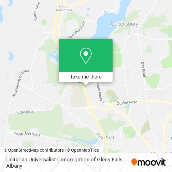 Mapa de Unitarian Universalist Congregation of Glens Falls