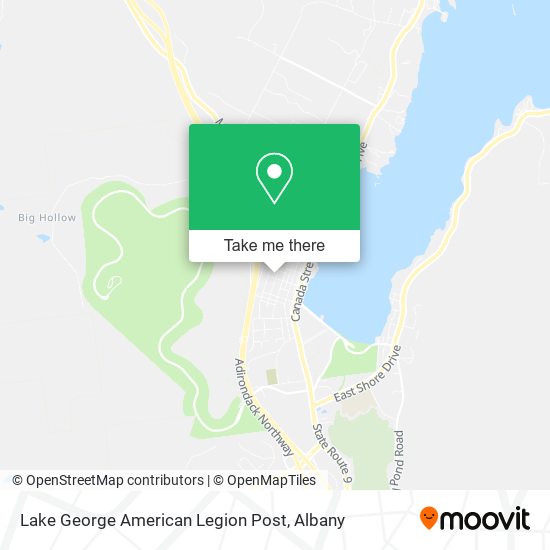 Mapa de Lake George American Legion Post