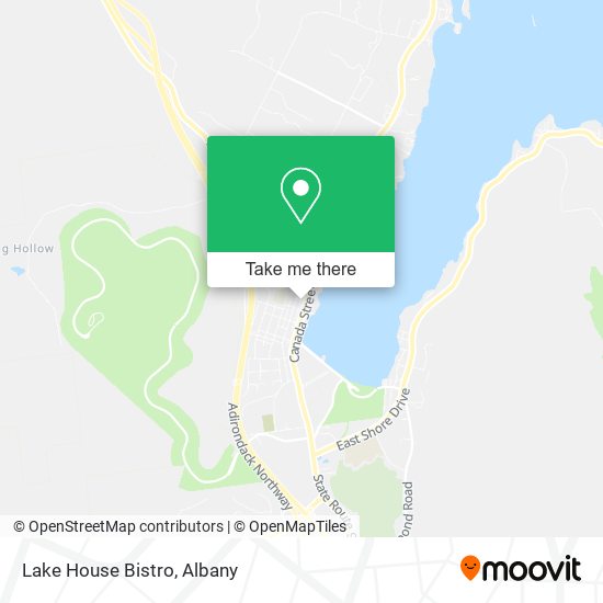 Lake House Bistro map