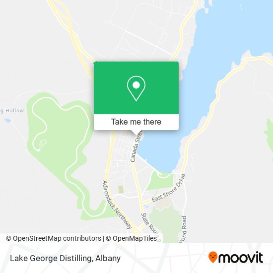 Lake George Distilling map