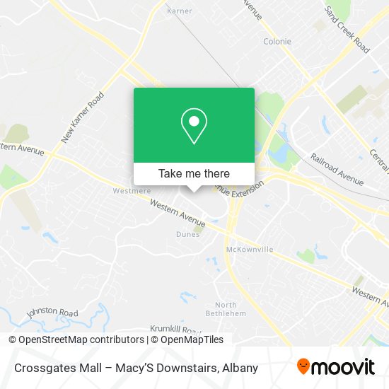 Crossgates Mall – Macy’S Downstairs map