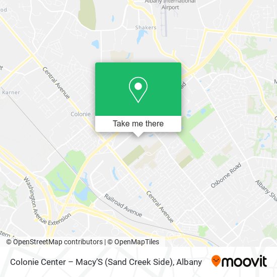 Mapa de Colonie Center – Macy’S (Sand Creek Side)