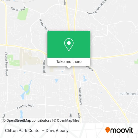 Clifton Park Center – Dmv map