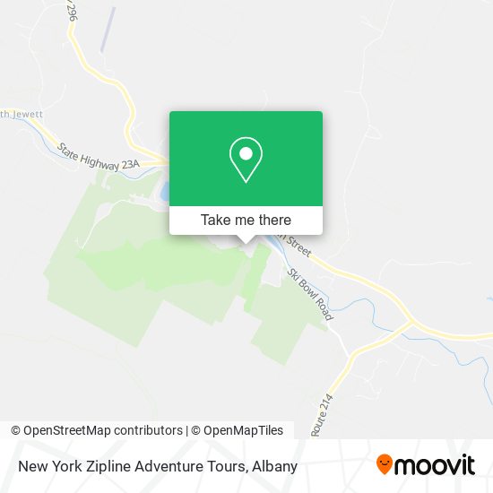 New York Zipline Adventure Tours map