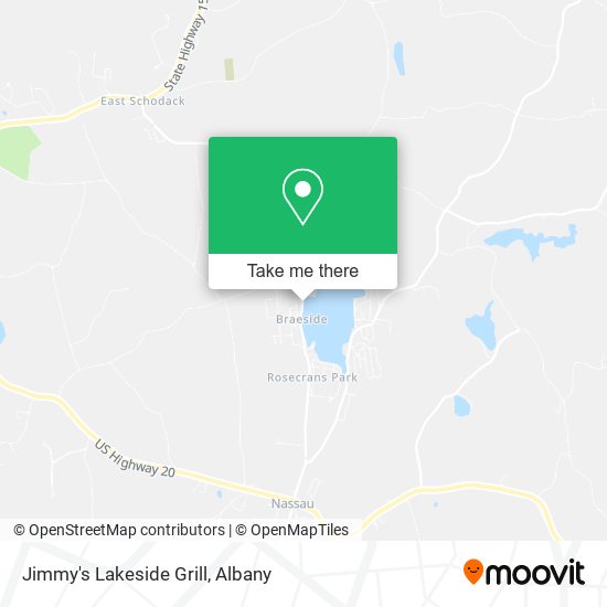 Jimmy's Lakeside Grill map