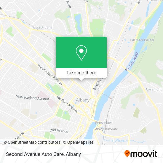 Second Avenue Auto Care map