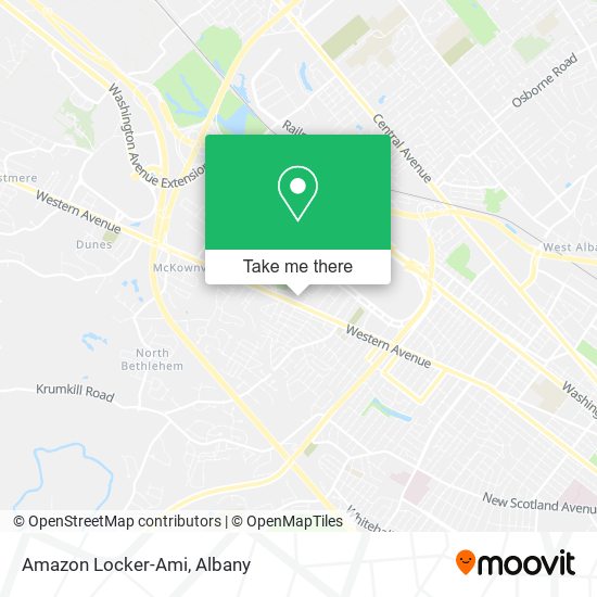 Amazon Locker-Ami map